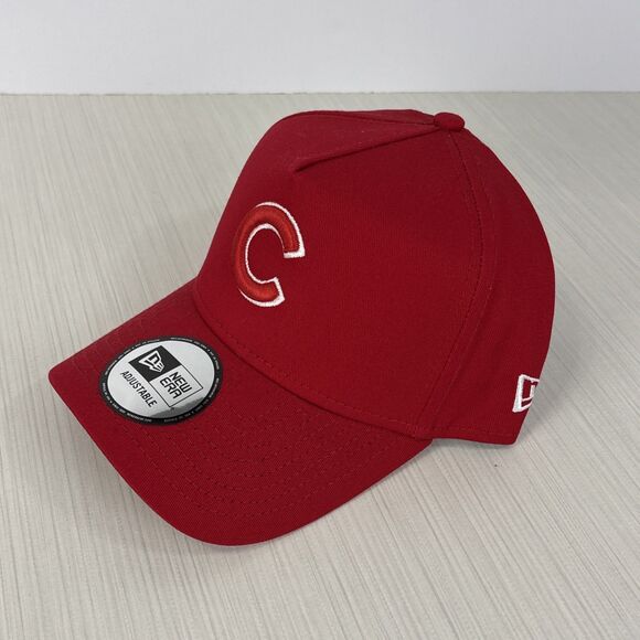New Era 9Forty Chicago Cubs A-Frame Solid Red Adjustable Snapback Hat NEW - Picture 3 of 6